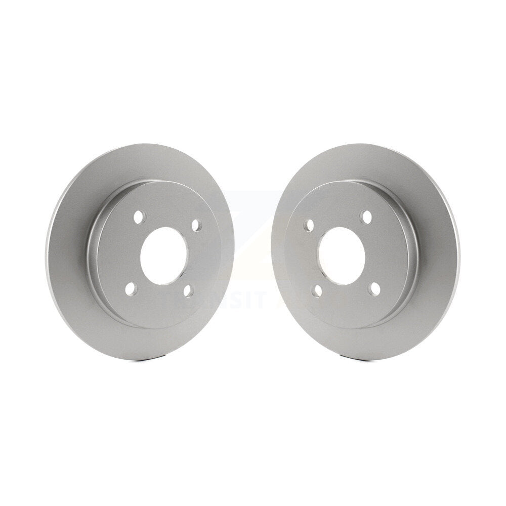 Coated Disc Brake Rotors Rear Pair For Ford Focus Fiesta