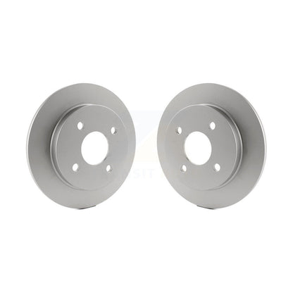 Coated Disc Brake Rotors Rear Pair For Ford Focus Fiesta