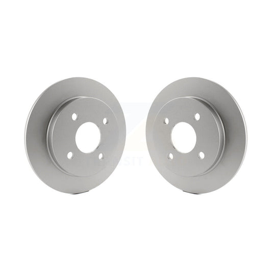 Coated Disc Brake Rotors Rear Pair For Ford Focus Fiesta