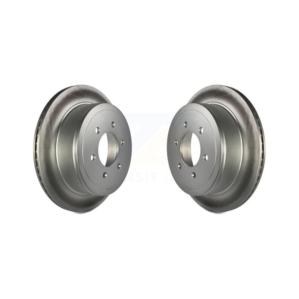 Coated Disc Brake Rotors Rear Pair For Ford F-150 Lincoln Mark LT
