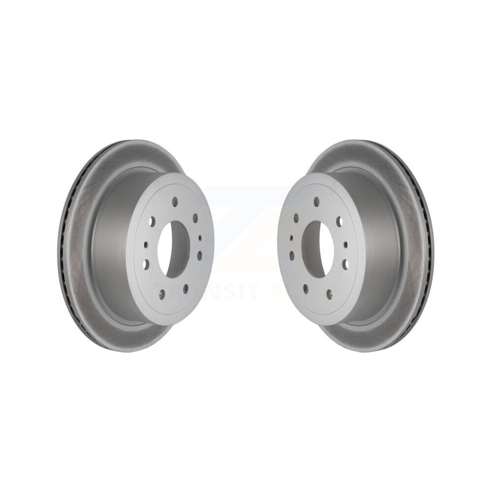 Coated Disc Brake Rotors Rear Pair For Ford F-150 Lincoln Mark LT