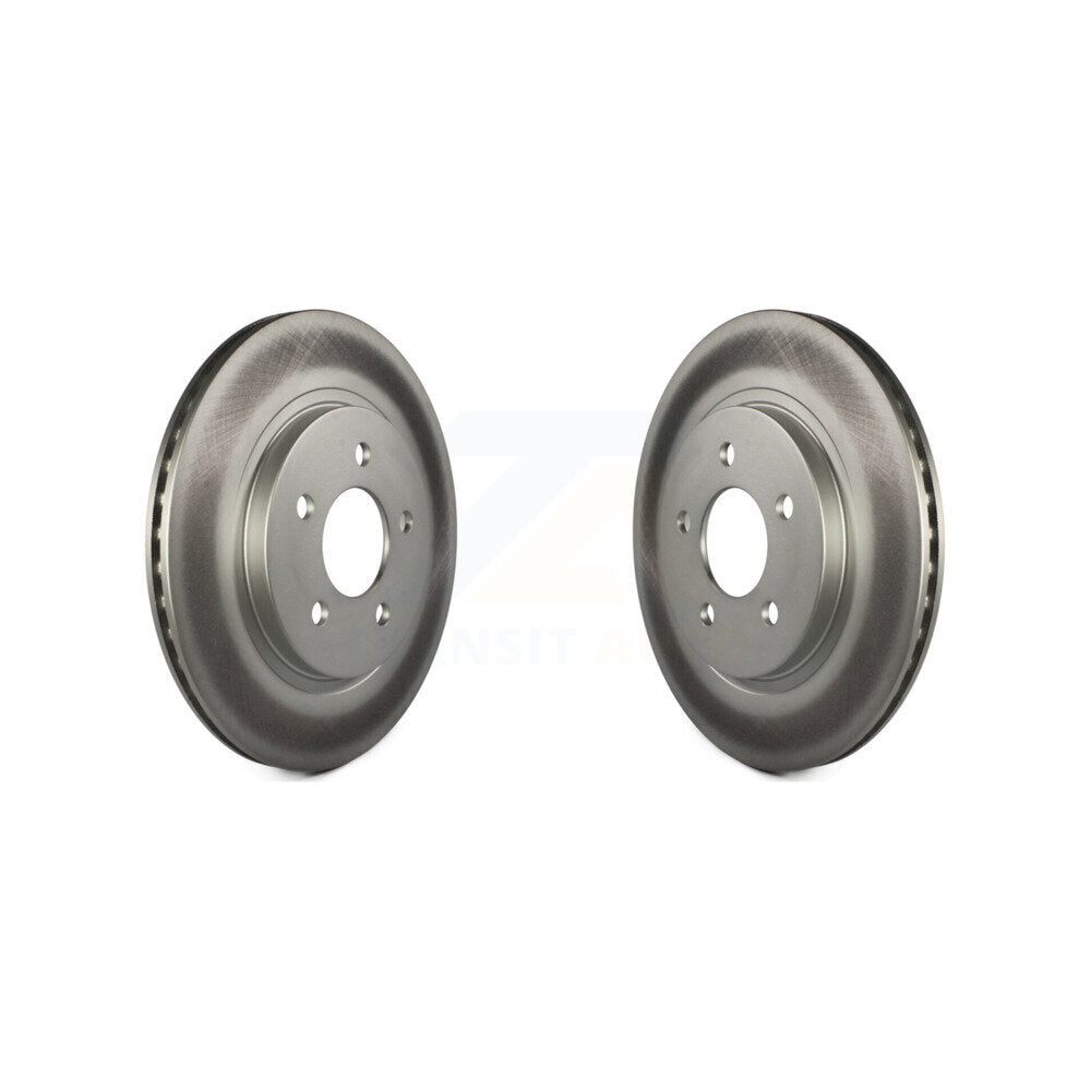 Coated Disc Brake Rotors Rear Pair For Ford Mustang