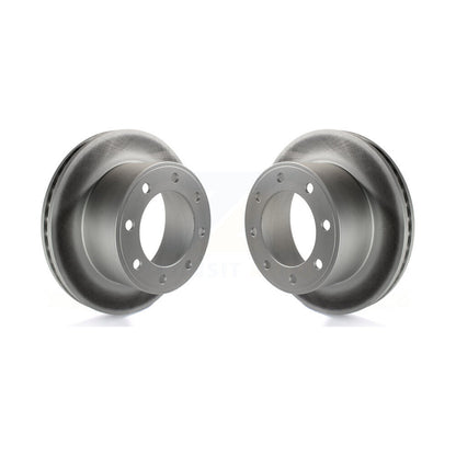 Coated Disc Brake Rotors Rear Pair For 2005-2012 Ford F-350 Super Duty F-250