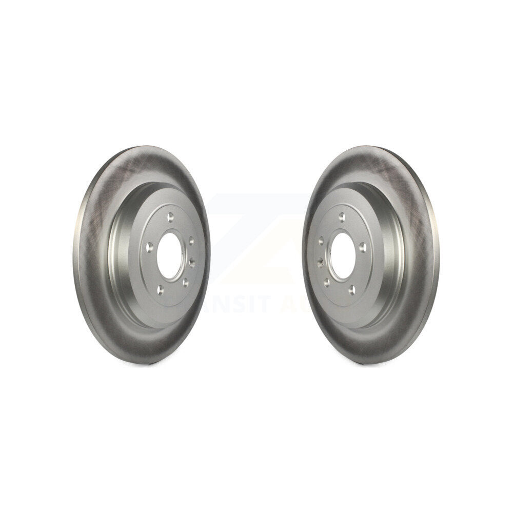 Coat Brake Rotor Rear Pair For Ford Explorer Edge Flex Lincoln Taurus MKX Five X