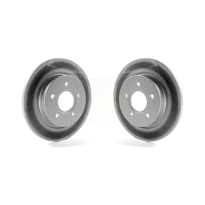Coated Disc Brake Rotors Rear Pair For Ford Focus