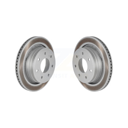 Coated Disc Brake Rotors Rear Pair For 2012-2014 Ford F-150 With 7 Lug Wheels