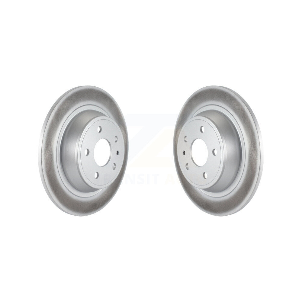Coated Disc Brake Rotors Rear Pair For Ford Fusion Lincoln MKZ