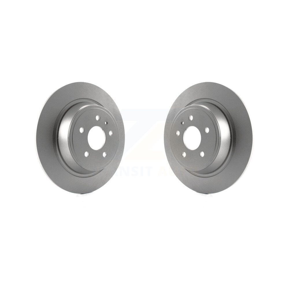 Coated Disc Brake Rotors Rear Pair For Ford Escape Fusion Lincoln MKC MKX MKZ