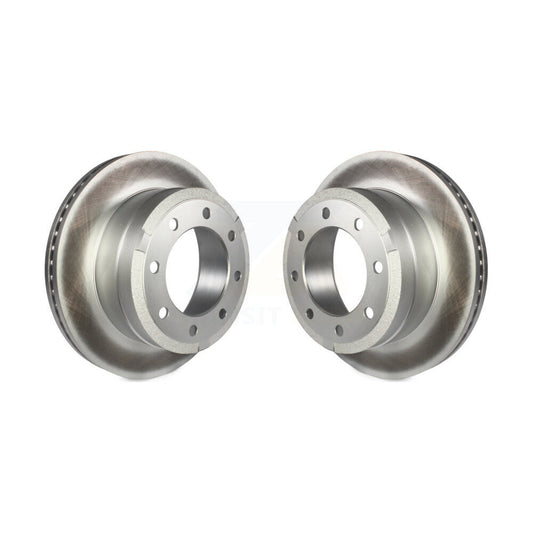 Coated Disc Brake Rotors Rear Pair For Ford F-350 Super Duty F-250