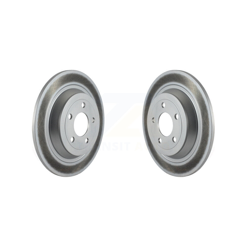 Coated Disc Brake Rotors Rear Pair For Ford Mustang