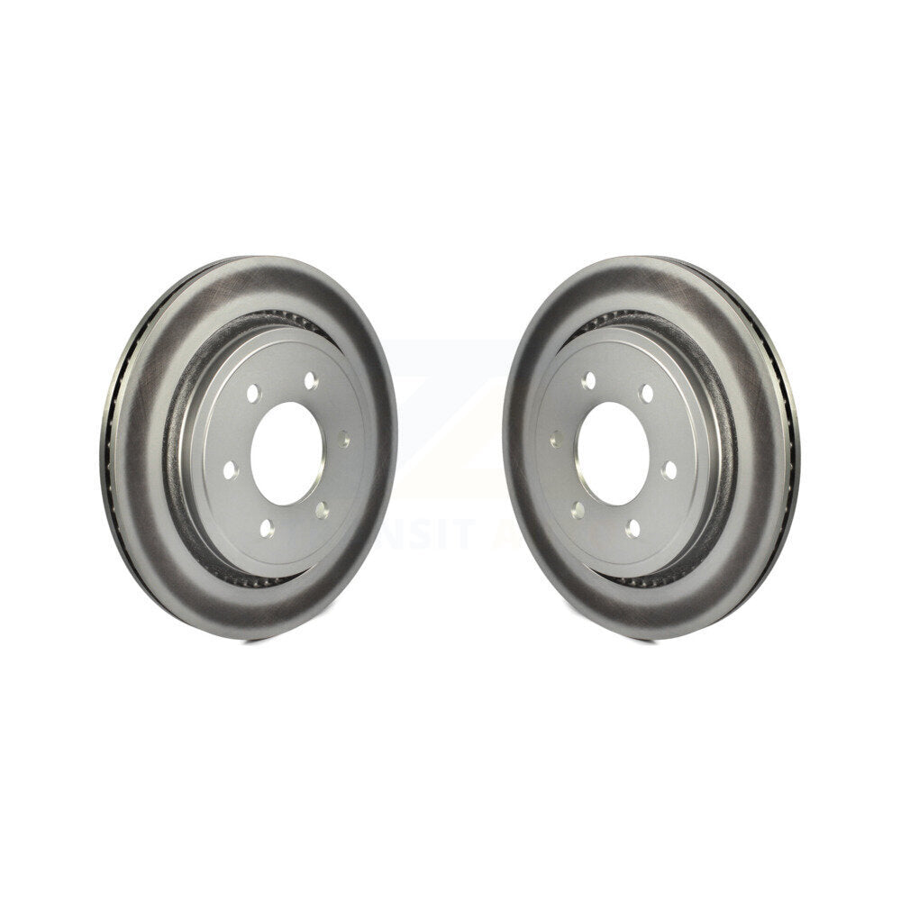Coat Brake Rotors Rear Pair For 2015-2017 Ford F-150 With Electric Parking