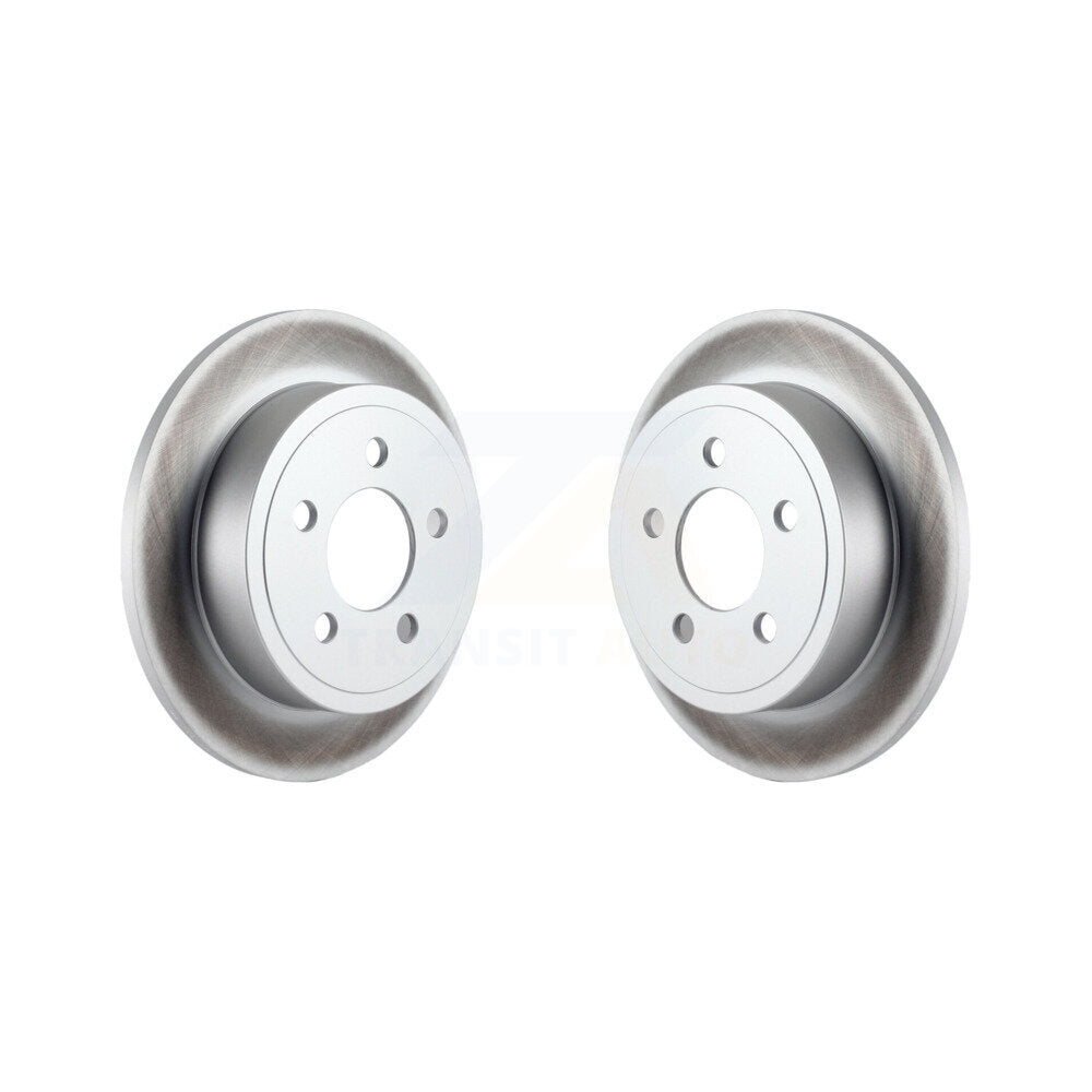 Coated Disc Brake Rotors Rear Pair For Jeep Liberty Wrangler TJ