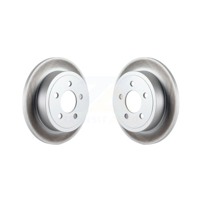 Coated Disc Brake Rotors Rear Pair For Jeep Liberty Wrangler TJ