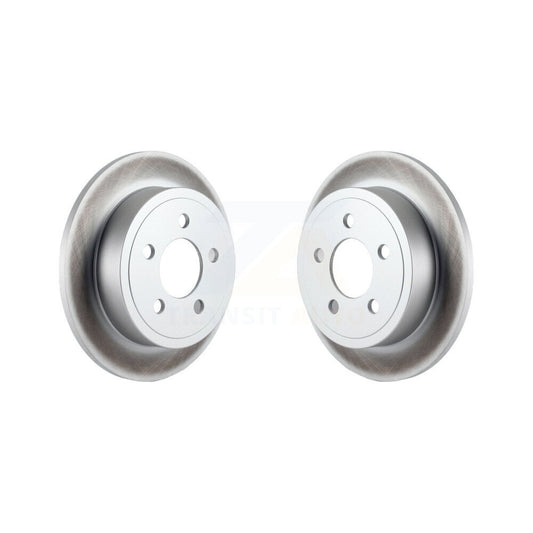 Coated Disc Brake Rotors Rear Pair For Jeep Liberty Wrangler TJ