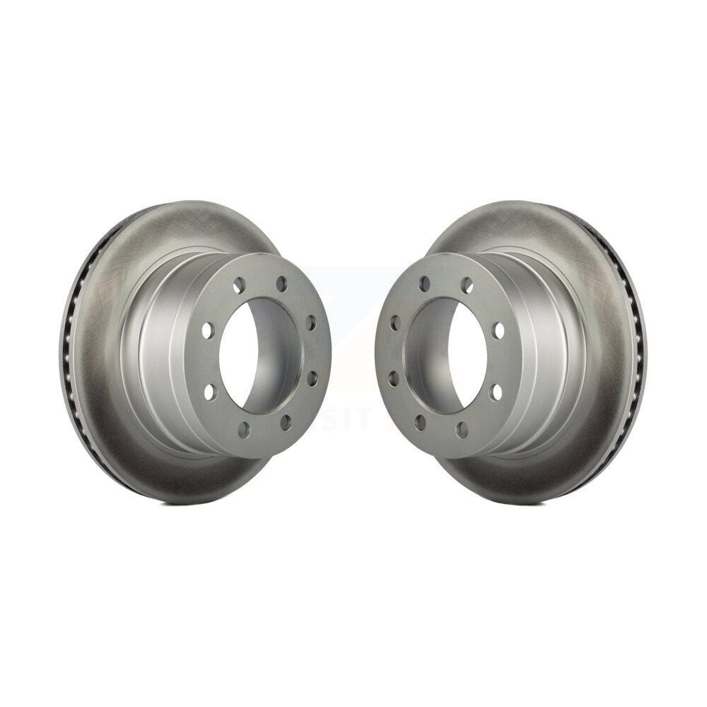 Coated Disc Brake Rotors Rear Pair For Dodge Ram 1500 3500 2500