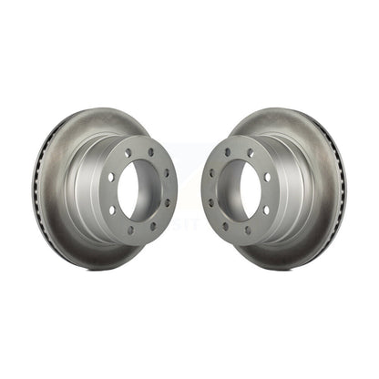 Coated Disc Brake Rotors Rear Pair For Dodge Ram 1500 3500 2500