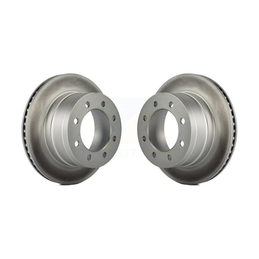 Coated Disc Brake Rotors Rear Pair For Dodge Ram 1500 3500 2500