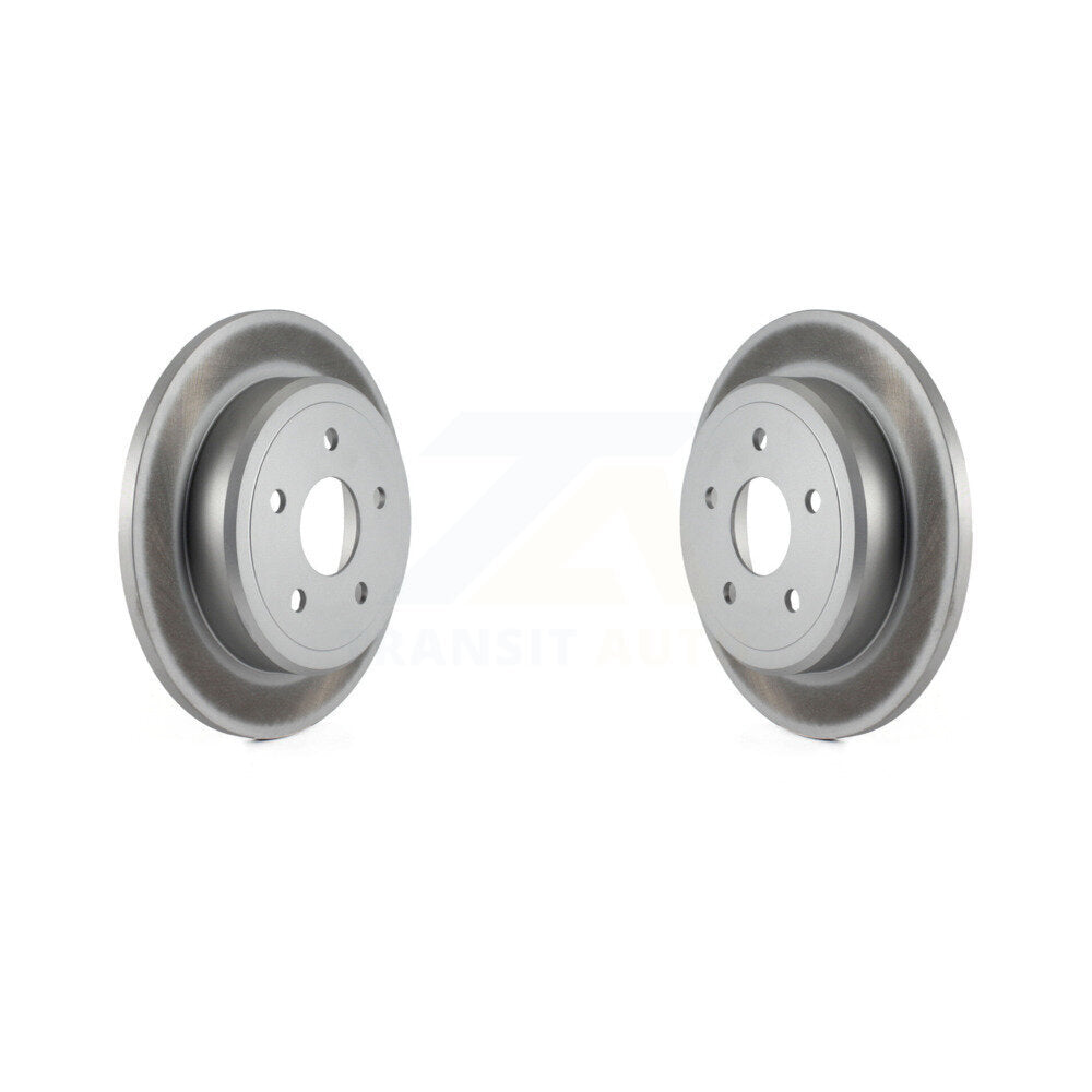 Coated Disc Brake Rotors Rear Pair For Jeep Grand Cherokee Commander