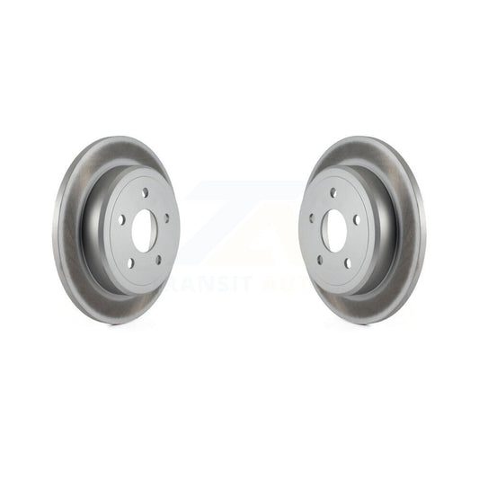 Coated Disc Brake Rotors Rear Pair For Jeep Grand Cherokee Commander