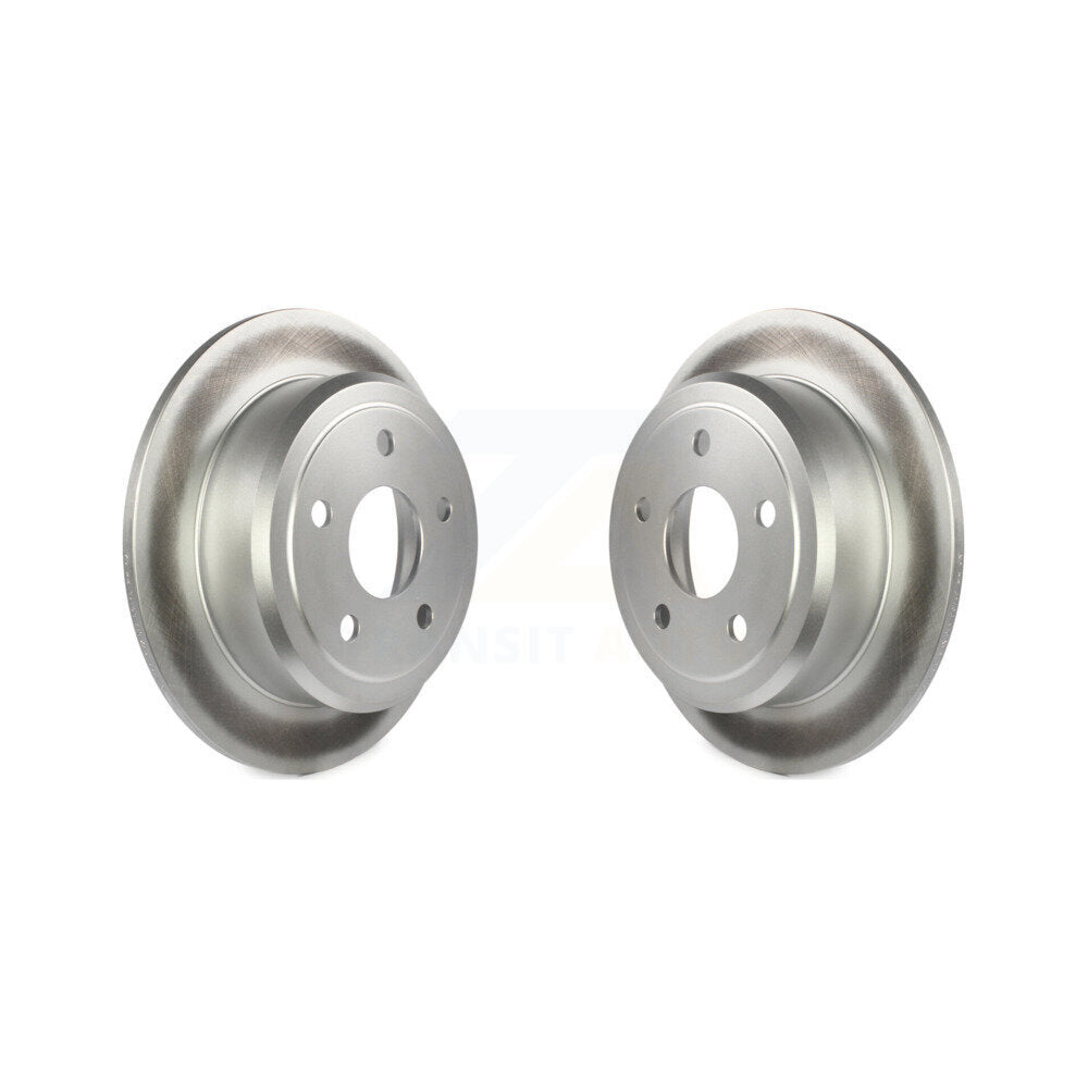 Coated Disc Brake Rotors Rear Pair For Jeep Wrangler JK