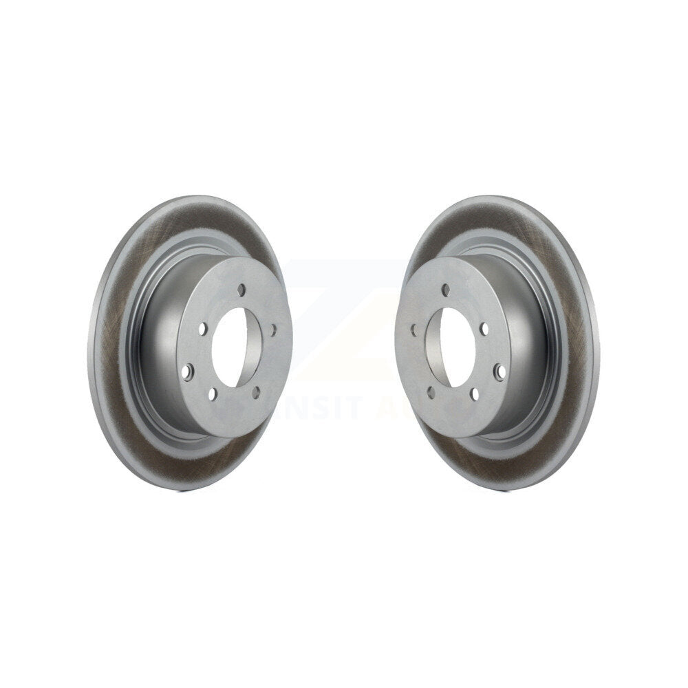 Coated Brake Rotor Rear Pair For Mitsubishi Jeep Lancer Patriot Chrysler Compass