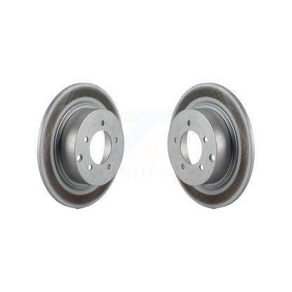 Coated Brake Rotor Rear Pair For Mitsubishi Jeep Lancer Patriot Chrysler Compass