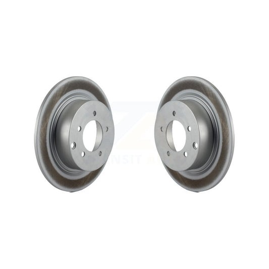 Coated Brake Rotor Rear Pair For Mitsubishi Jeep Lancer Patriot Chrysler Compass