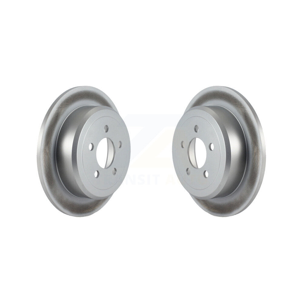 Coated Disc Brake Rotors Rear Pair For Jeep Liberty Dodge Nitro