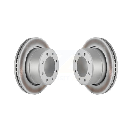 Coated Disc Brake Rotors Rear Pair For Ram 2500 3500 1500 Dodge
