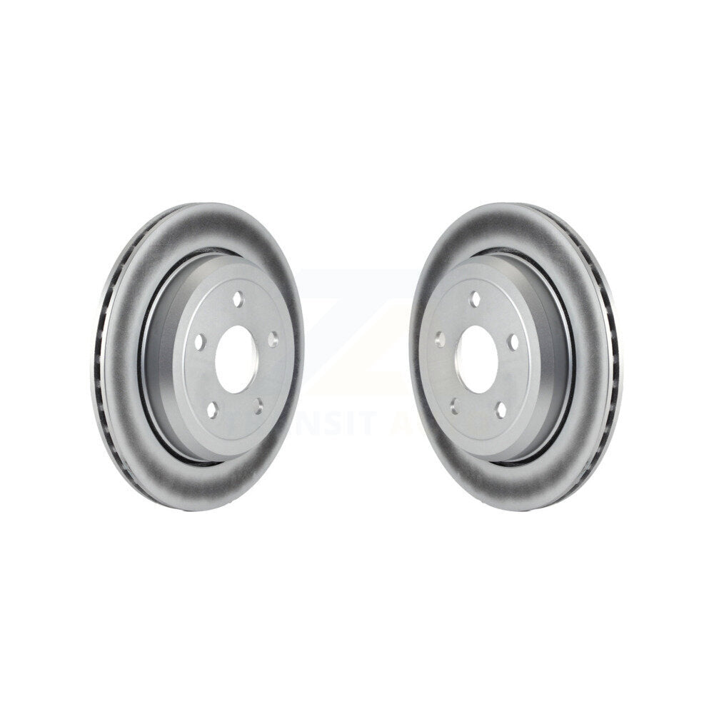 Coated Disc Brake Rotors Rear Pair For Jeep Grand Cherokee Dodge Durango WK