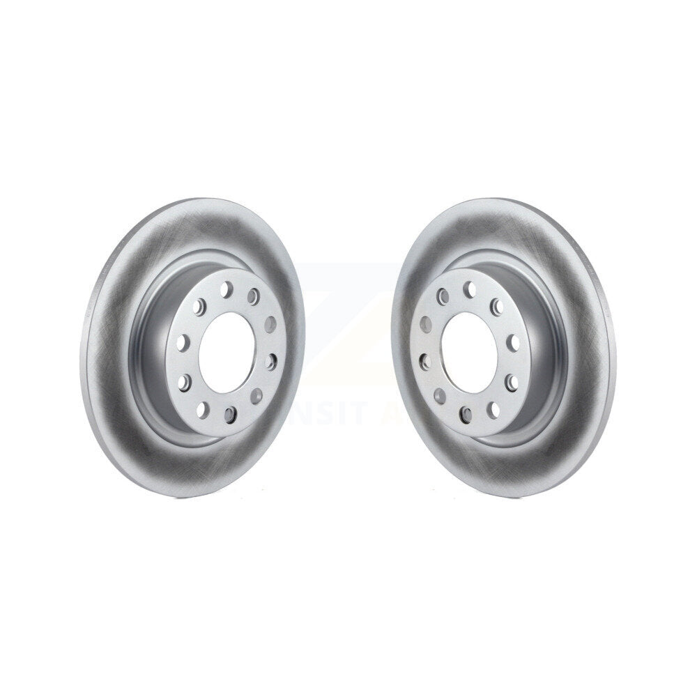 Coated Disc Brake Rotors Rear Pair For 2013-2016 Dodge Dart