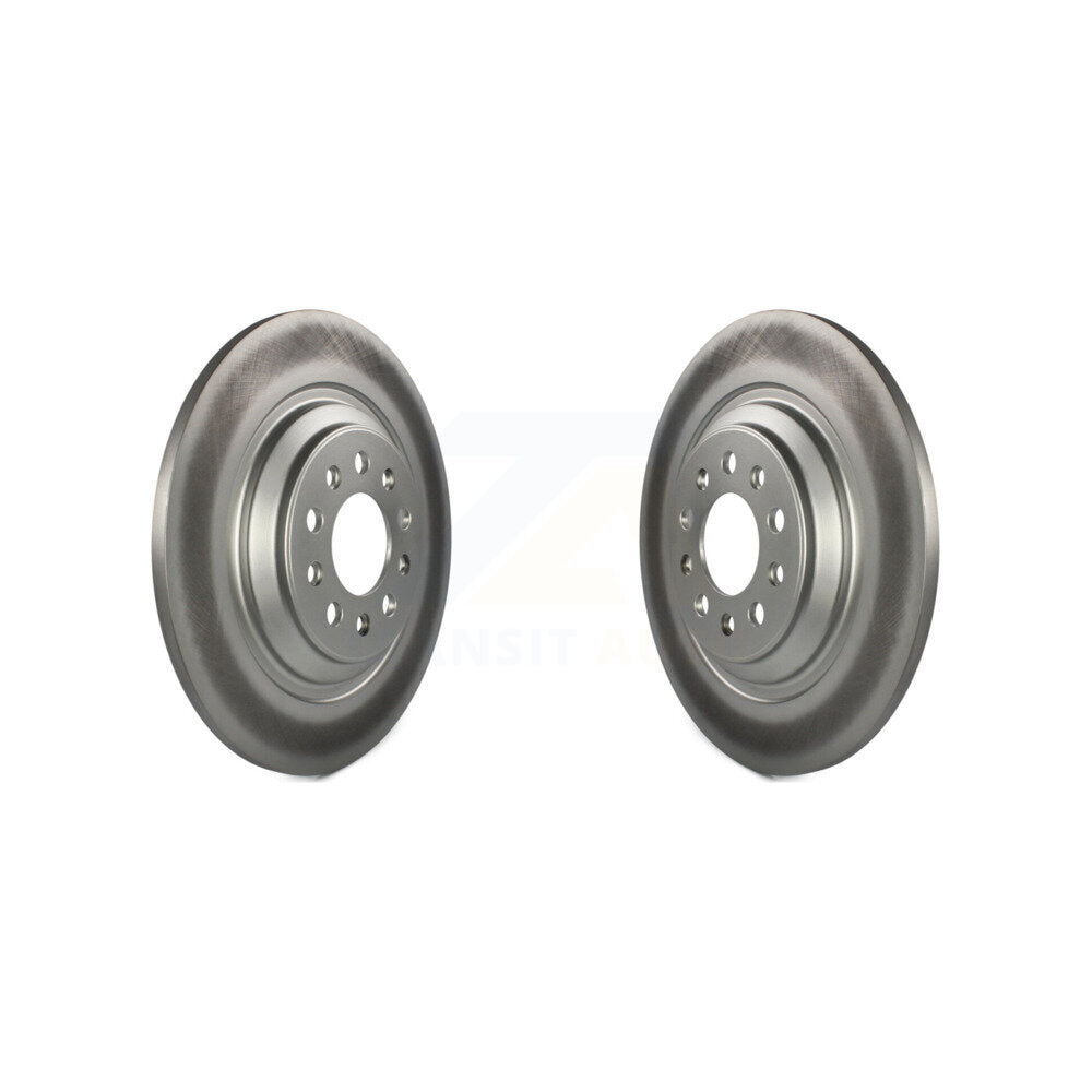 Coat Disc Brake Rotor Rear Pair For Jeep Cherokee With Dual Piston Front Caliper