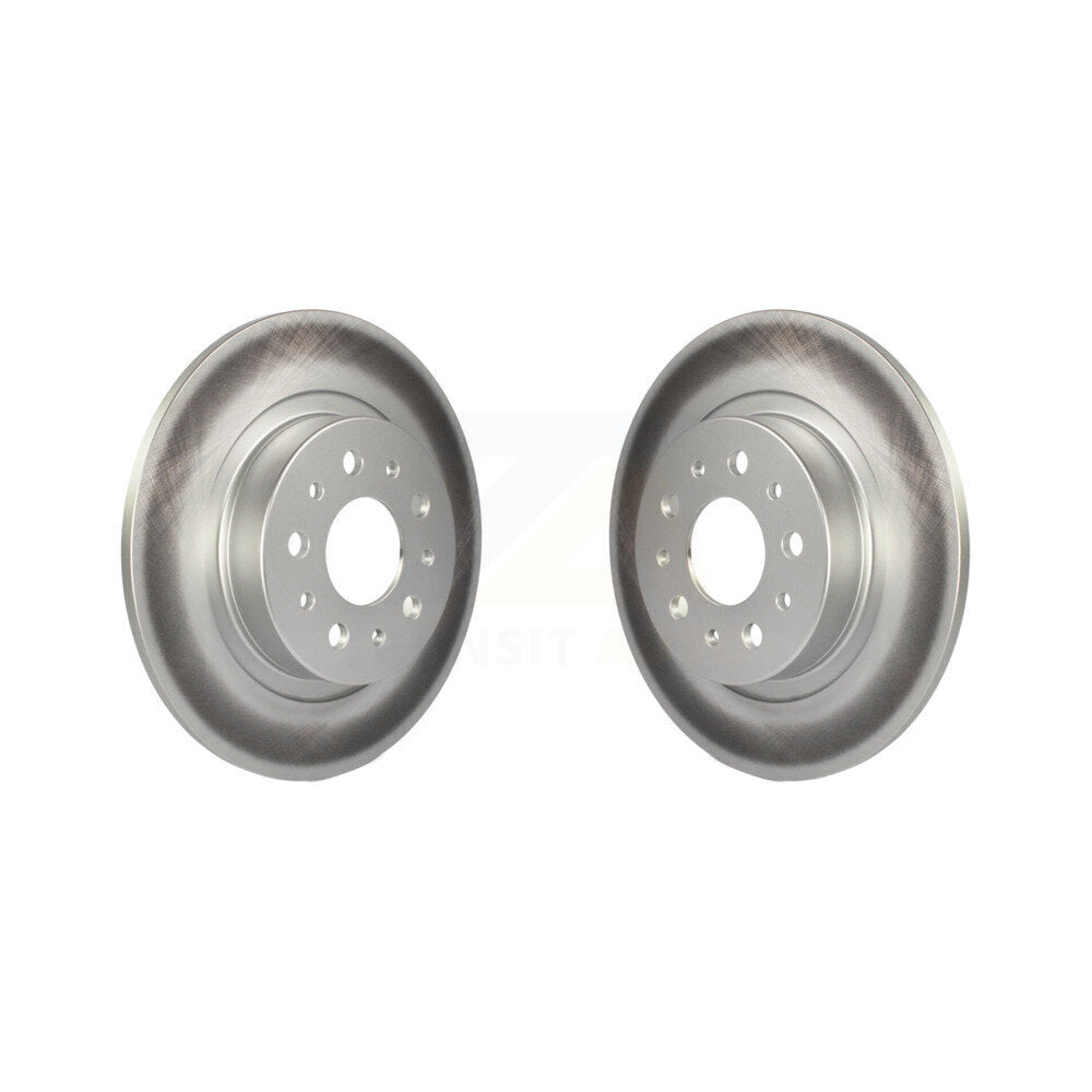 Coated Disc Brake Rotors Rear Pair For 2014-2020 Fiat 500L