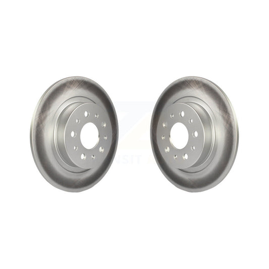 Coated Disc Brake Rotors Rear Pair For 2014-2020 Fiat 500L