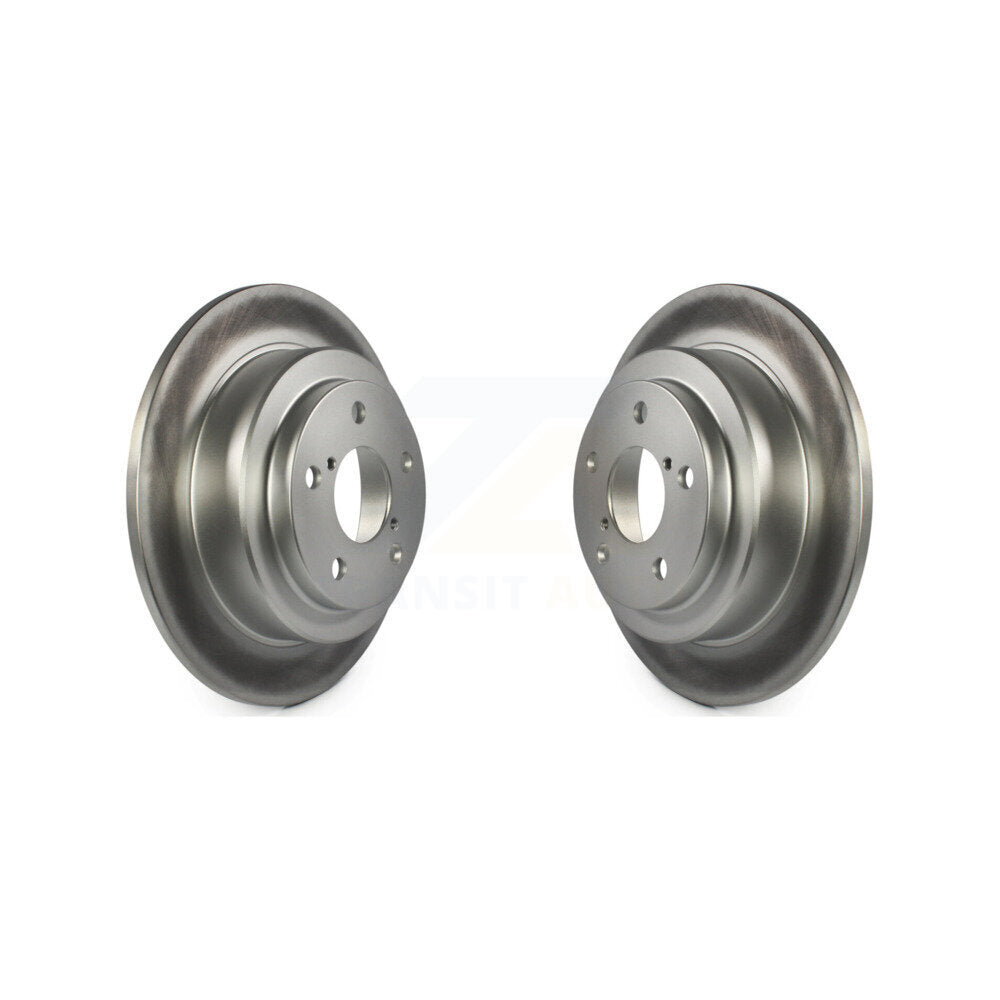 Coated Disc Brake Rotors Rear Pair For Subaru Impreza Forester Legacy Saab 9-2X