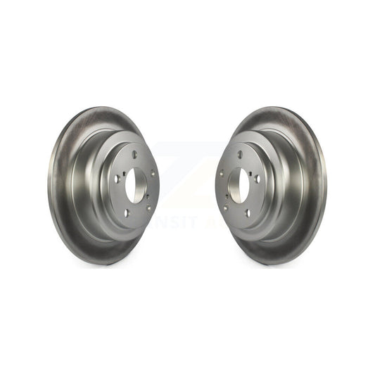 Coated Disc Brake Rotors Rear Pair For Subaru Impreza Forester Legacy Saab 9-2X