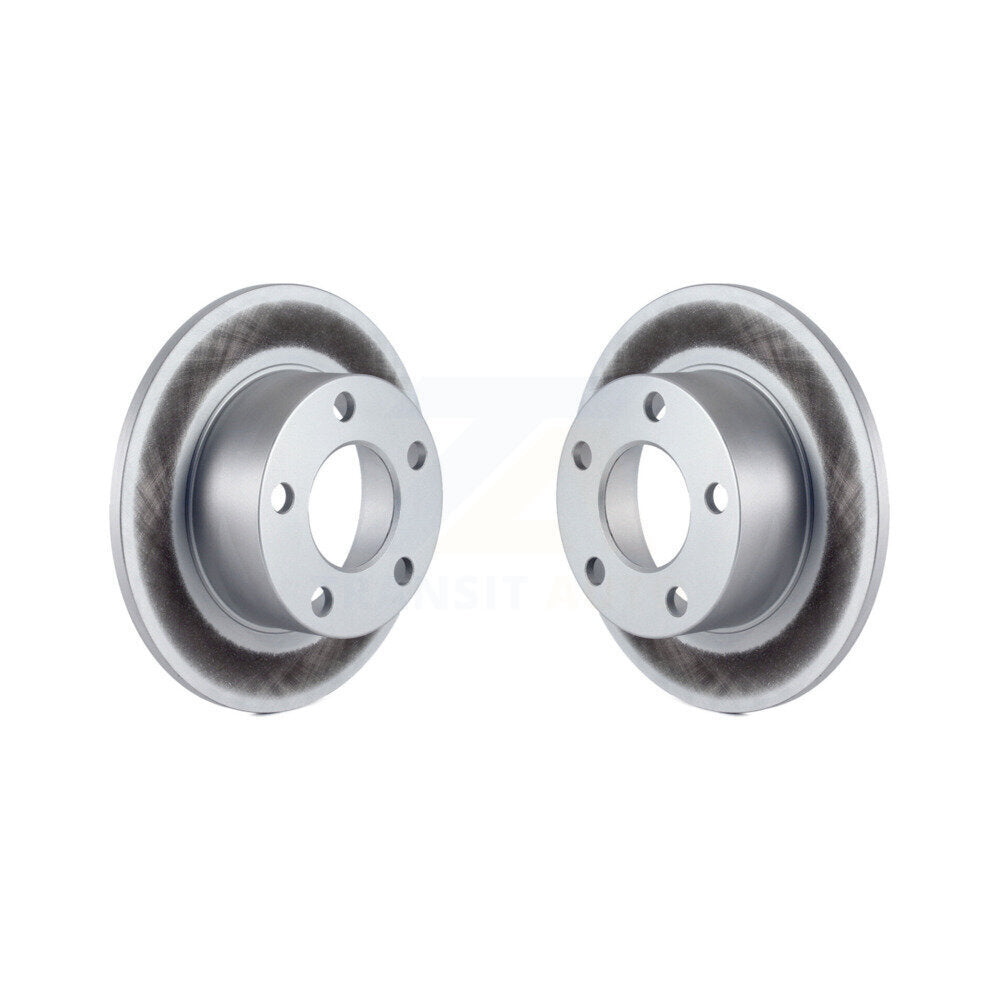 Coated Disc Brake Rotors Rear Pair For Volkswagen Passat Audi 100 Quattro A6 S6