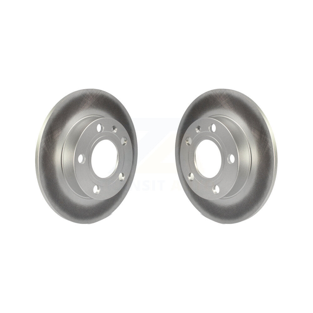 Coated Disc Brake Rotors Rear Pair For Audi A4 Quattro 90 S4