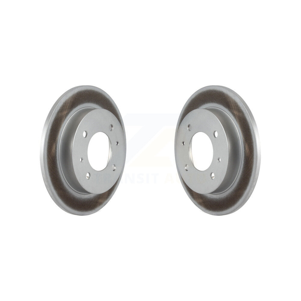 Coated Disc Brake Rotors Rear Pair For Hyundai Elantra Tiburon