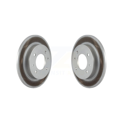 Coated Disc Brake Rotors Rear Pair For Hyundai Elantra Tiburon