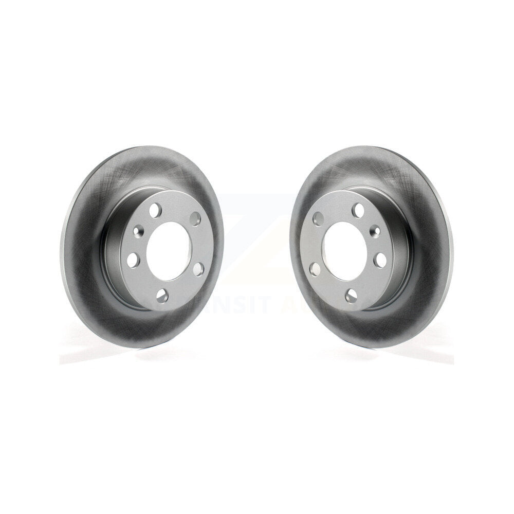 Coated Disc Brake Rotors Rear Pair For Volkswagen Jetta Golf Beetle City Audi TT
