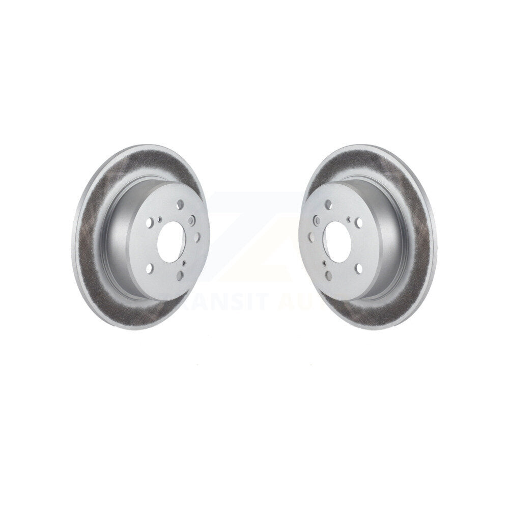 Coated Disc Brake Rotors Rear Pair For Toyota Highlander Lexus RX300 AWD