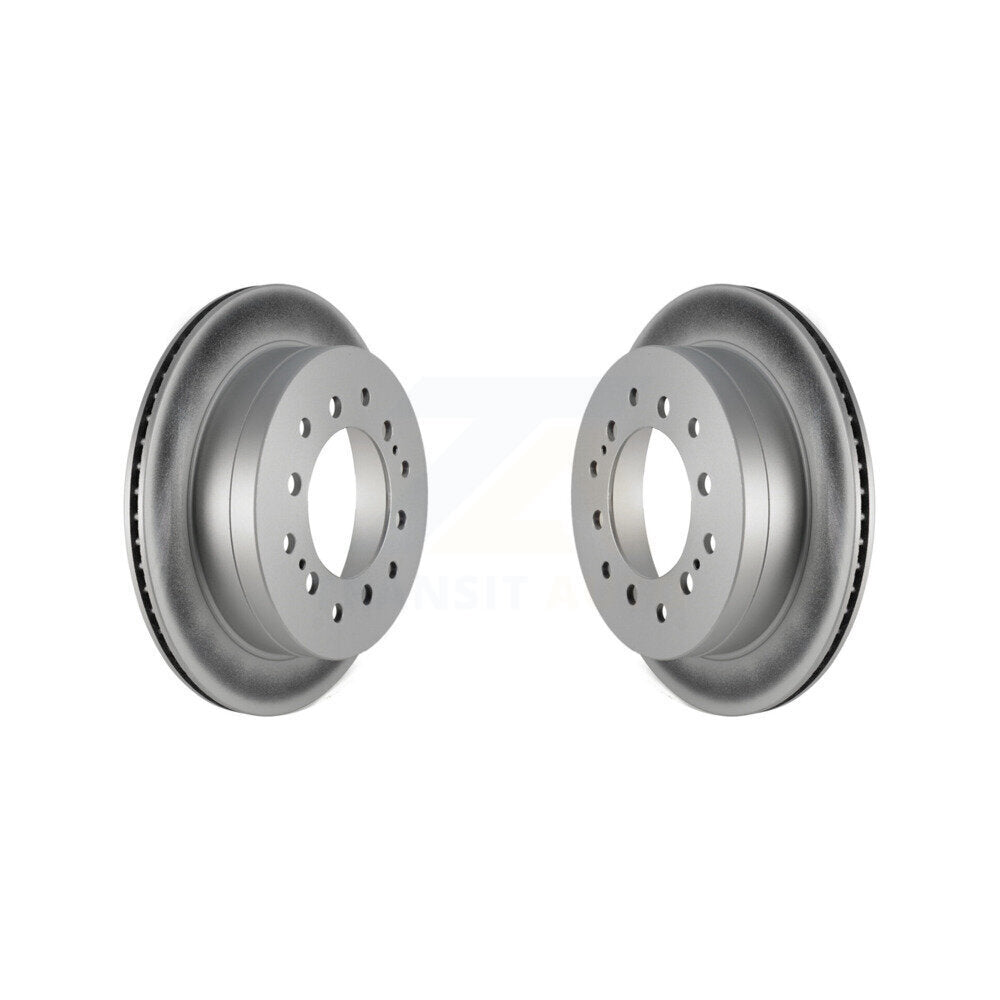 Coated Brake Rotors Rear Pair For Toyota 4Runner FJ Cruiser Sequoia Lexus GX470