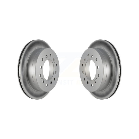 Coated Brake Rotors Rear Pair For Toyota 4Runner FJ Cruiser Sequoia Lexus GX470
