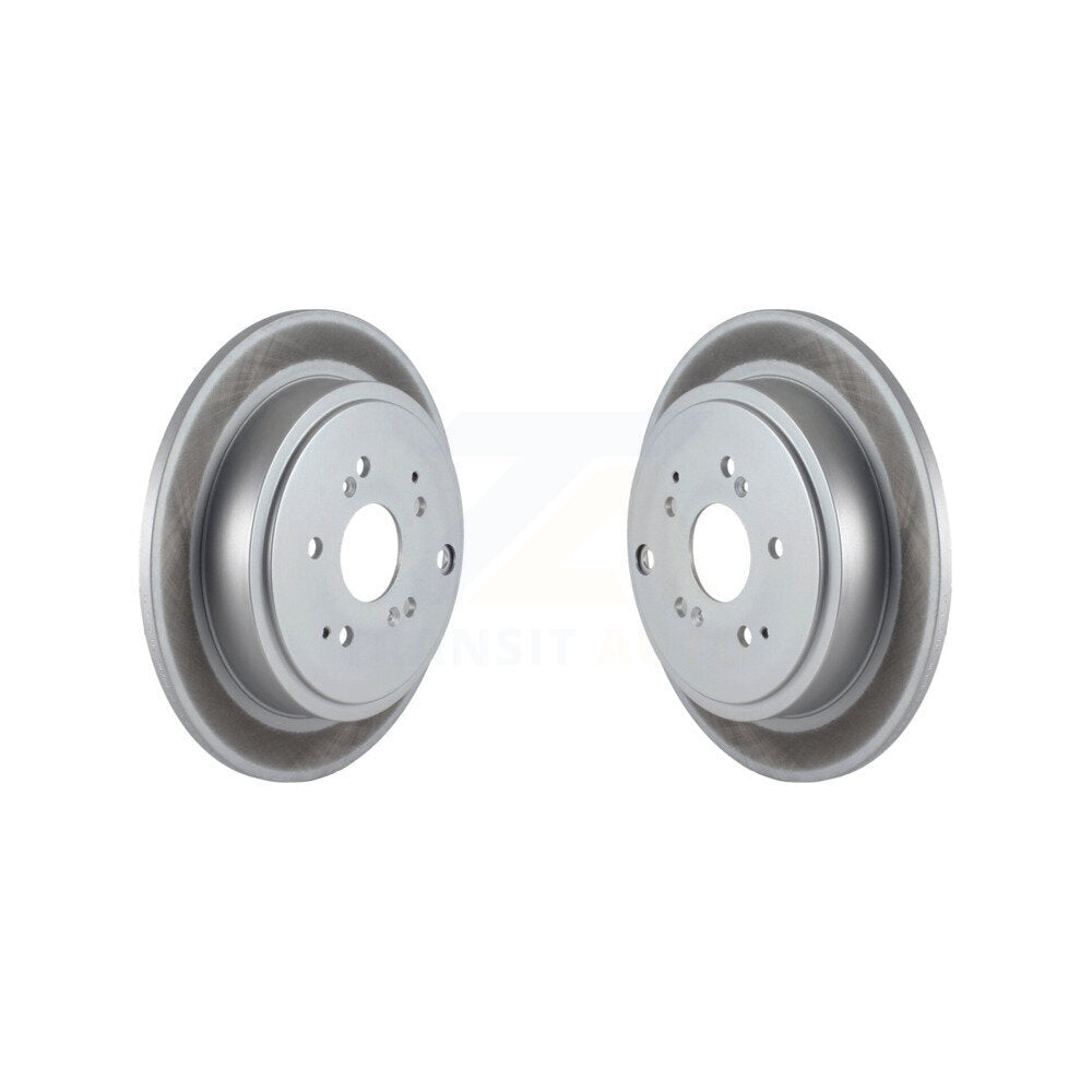 Coated Disc Brake Rotors Rear Pair For Honda Pilot Acura MDX