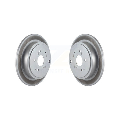 Coated Disc Brake Rotors Rear Pair For Honda Pilot Acura MDX