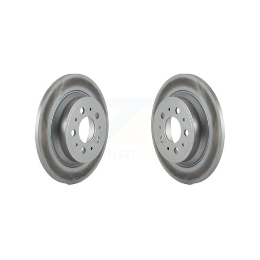 Coated Disc Brake Rotors Rear Pair For Volvo S60 XC70 V70 S80