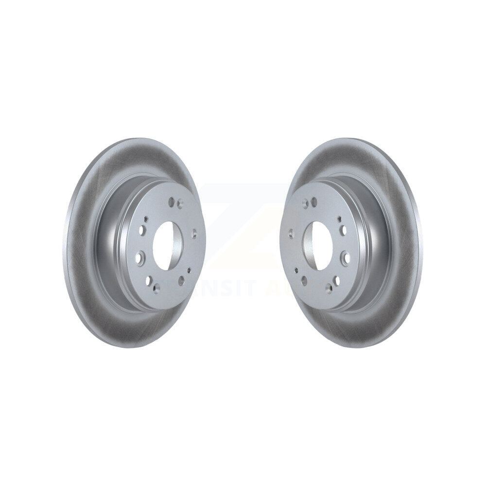 Coated Disc Brake Rotors Rear Pair For 2002-2004 Honda CR-V