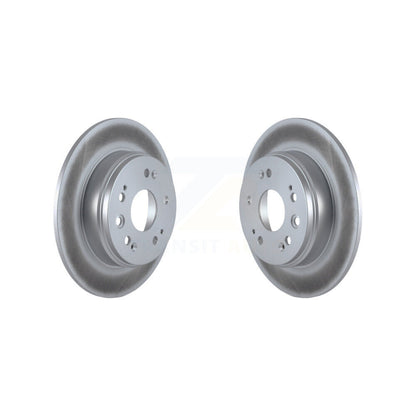 Coated Disc Brake Rotors Rear Pair For 2002-2004 Honda CR-V