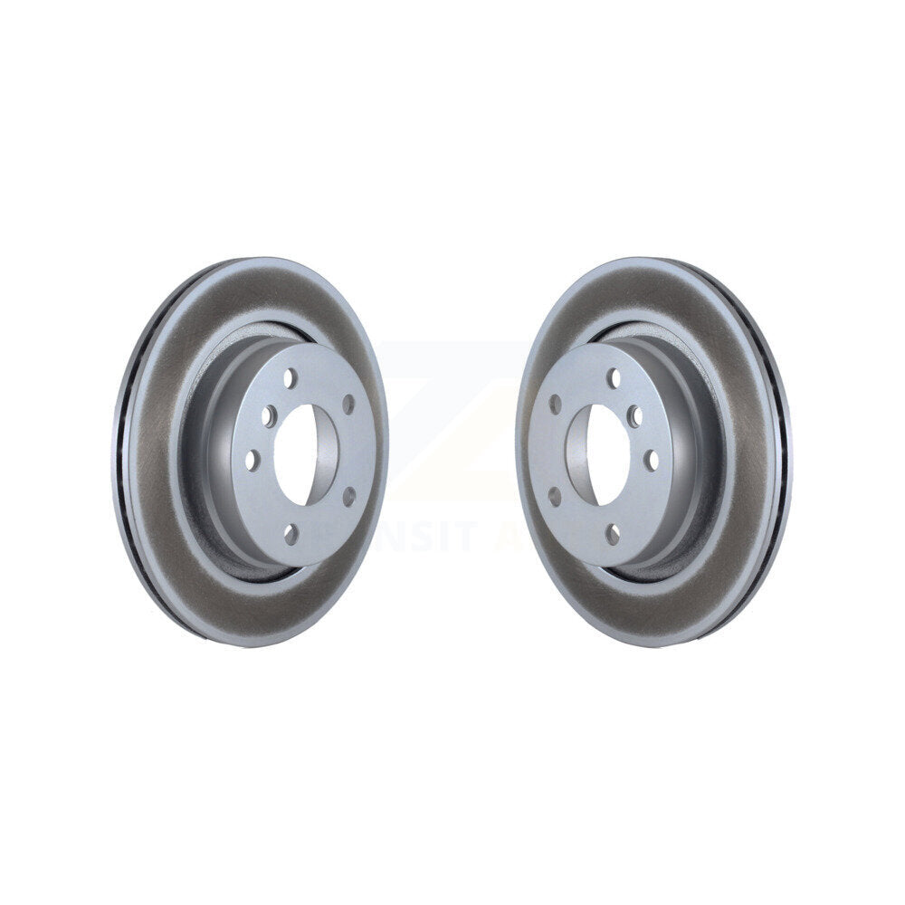Coated Disc Brake Rotor Rear Pair For BMW 325i 325Ci 328i 323i 323Ci 328is 328Ci